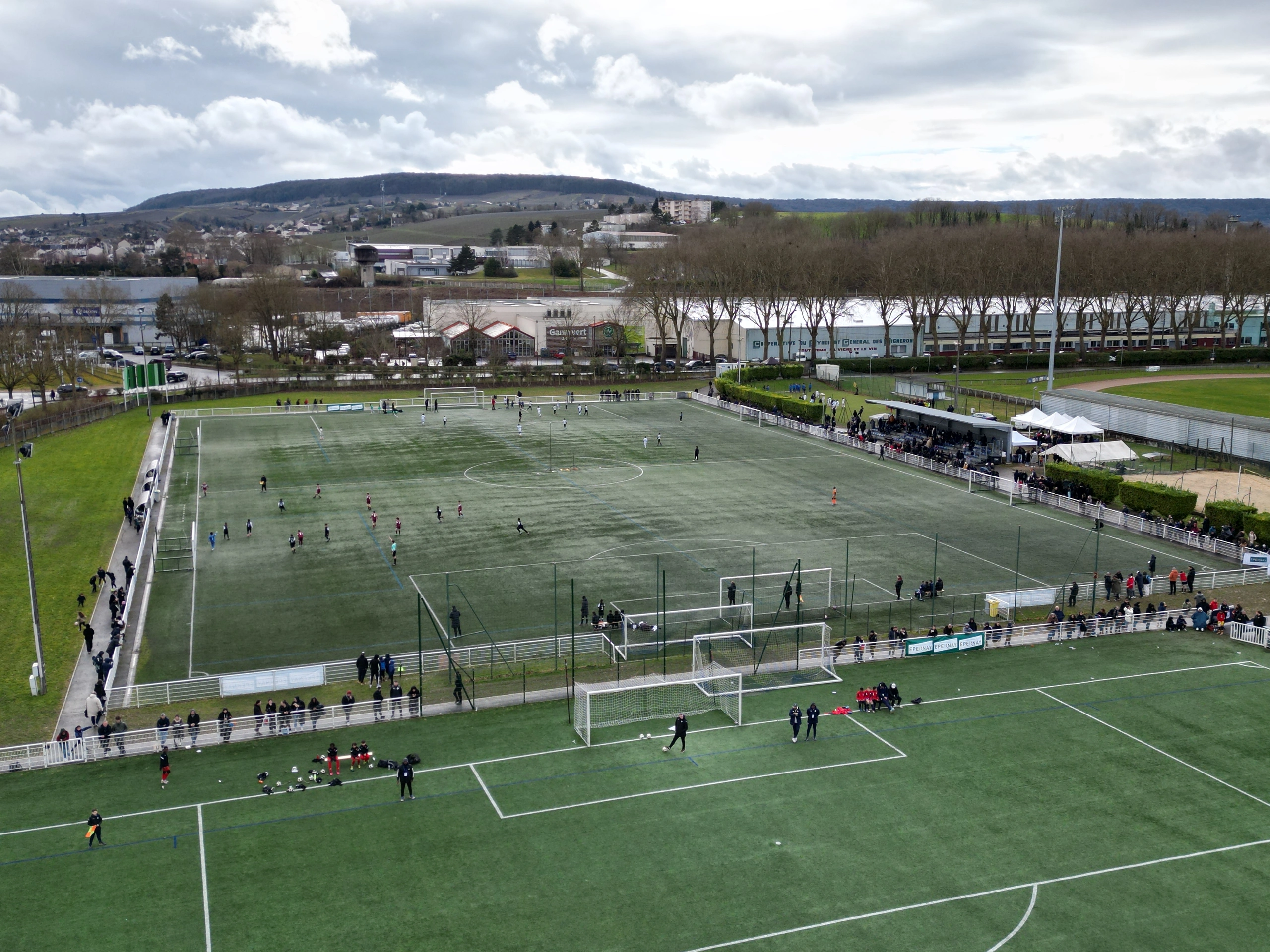 Vue aérienne immobilière professionnelle par drone